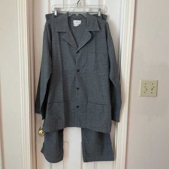 Ermenegildo Zegna Men’s Pajama Set, NWOT, Gray, Soft Flannel Cotton, Sz XL - Picture 10 of 13